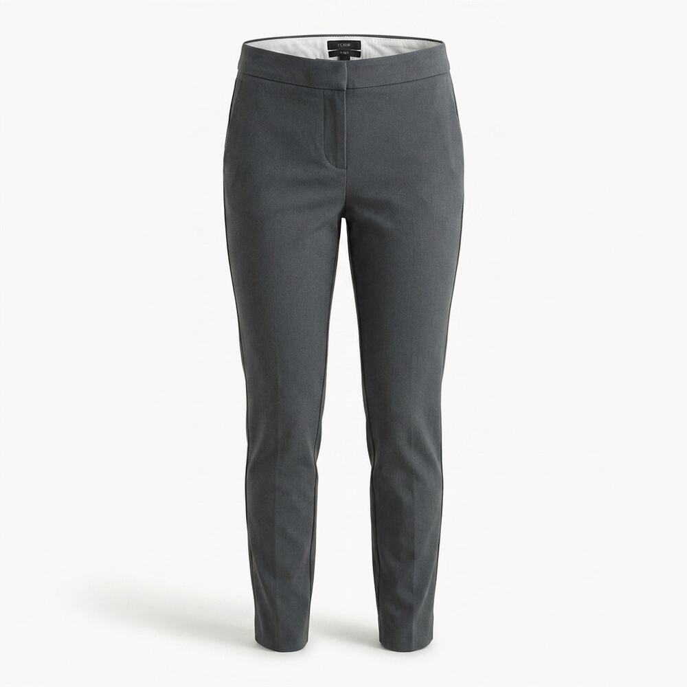 J.Crew Ryder Gray Skinny Flat Front Stretch Pants Women Size 4P